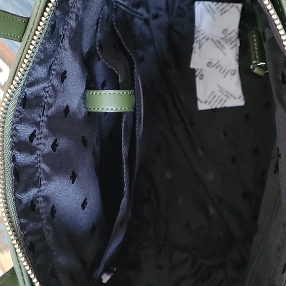 Kate Spade Chelsea Medium Nylon Satchel Crossbody Bag Enchanted Green - Picture 5 of 10